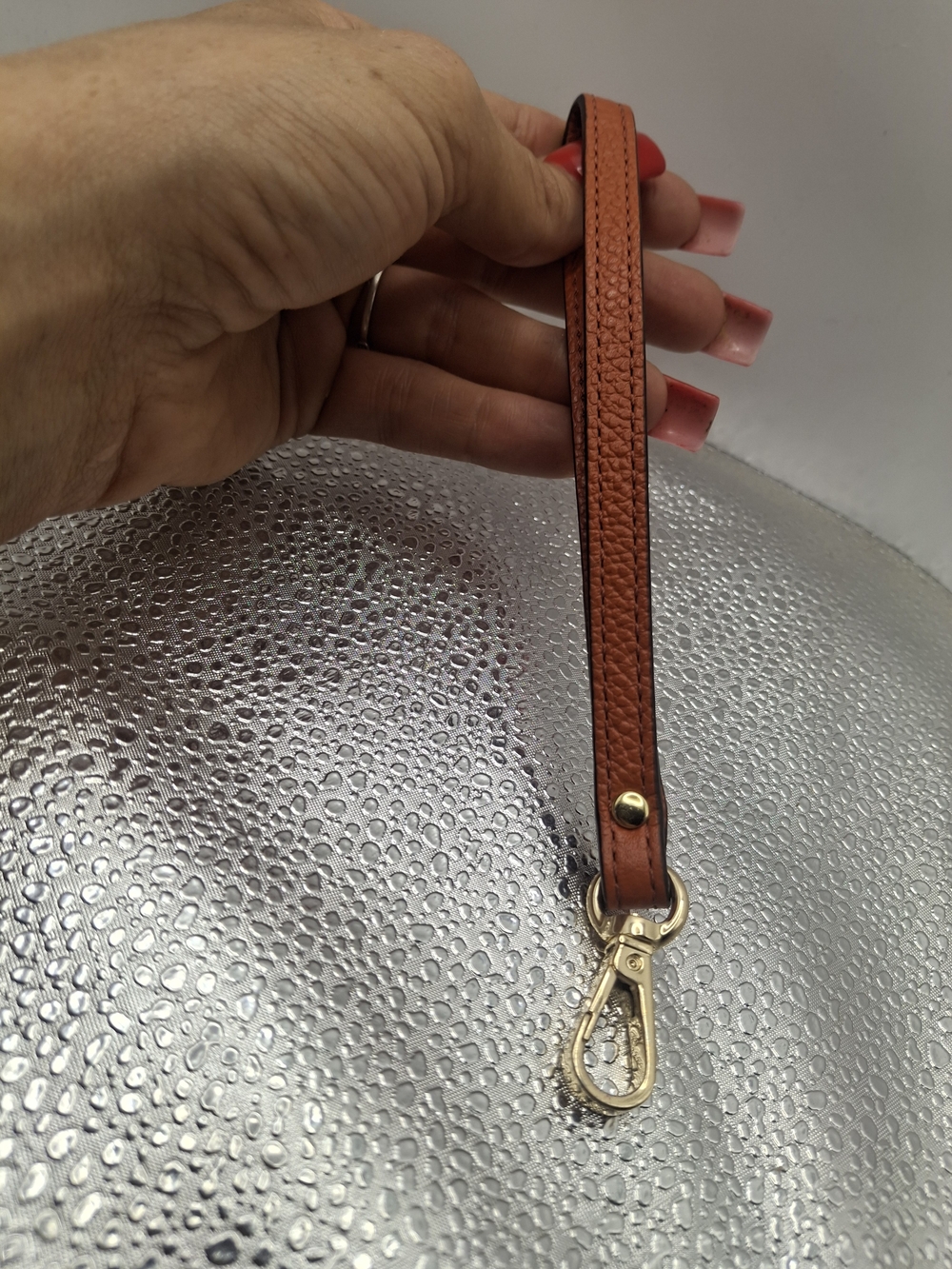 Michael Kors Orange Leather Wallet / Purse Strap
